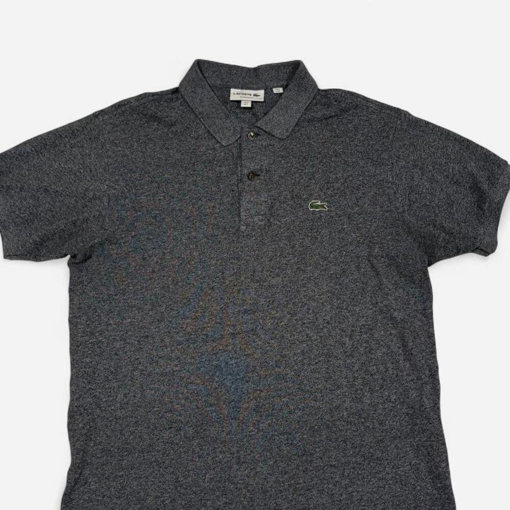 Lacoste classic fit gray polo